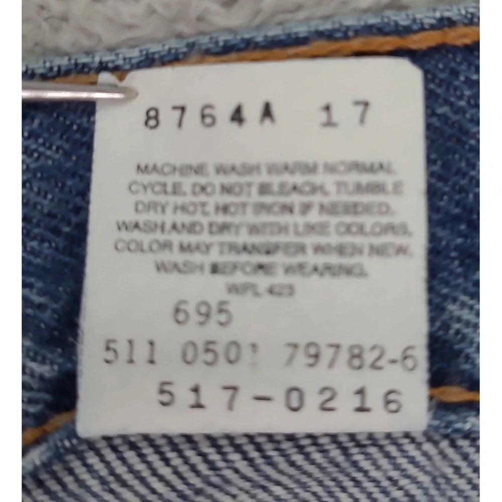Vintage Levis 517 Boot Cut Jeans Mens 36x36 Blue Denim Made in USA 517-0216
